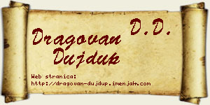 Dragovan Dujdup vizit kartica